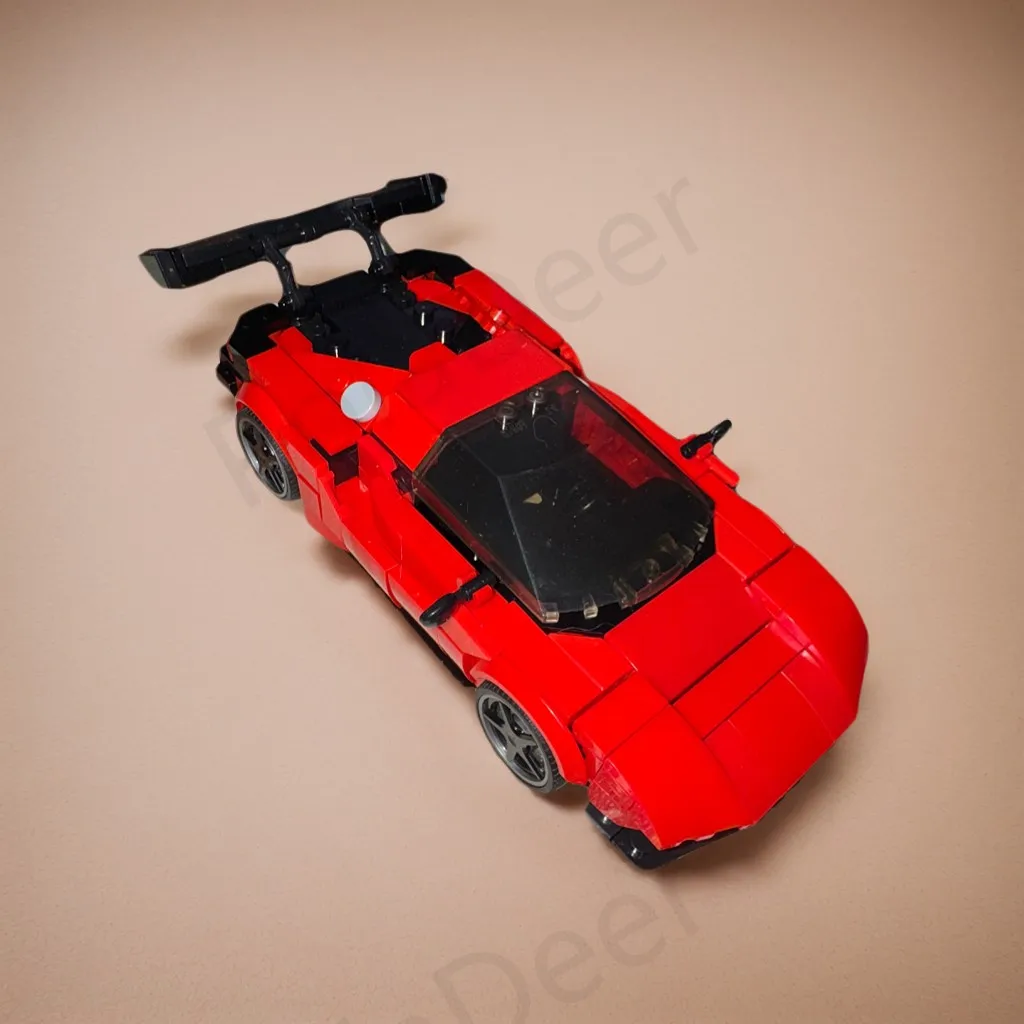 PolaDeer, разработанный себе, креативный спортивный автомобиль MOC DIY 296 GT3, строительные блоки, игрушка в сборе, модель кирпича, детский подарок на день рождения (art.: 3920d400a11a0) - 3920d400a11a0