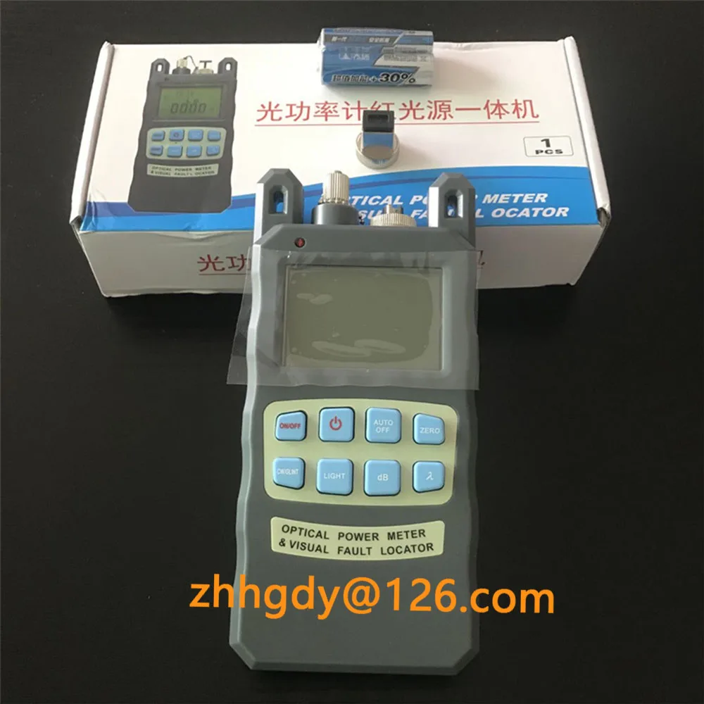 

AUA-80A 2 IN 1 FTTH Fiber optical power meter -70 to +10dBm and 10mw 10km Fiber Optic Cable Tester Visual Fault Locator VFL