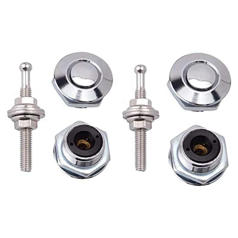 

8X Long Push Button Quick Release Hood Pins Bonnet Lock Clip Latch Bumper Kit