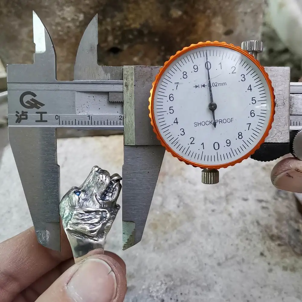 Стерлингового Серебра 925 пробы с глазами CZ золотистый ретривер милое кольцо для