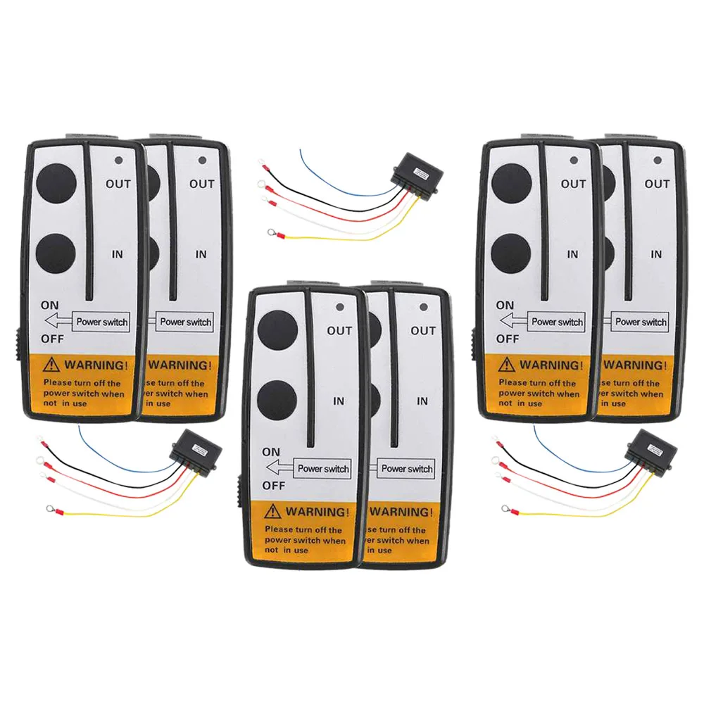 

3Set 24V 100FT Universal Car Wireless Winch Crane Remote Control Controller with Twin Handset Remote Range