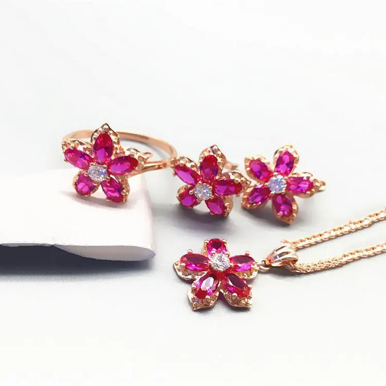 

Женское ожерелье с подвеской в виде цветка рутила