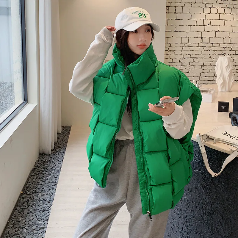 Korean Fashion Parkas Women Winter 2022 Three-dimensional Woven Square High Street Warm Thickened Coats Female Padded Jackets