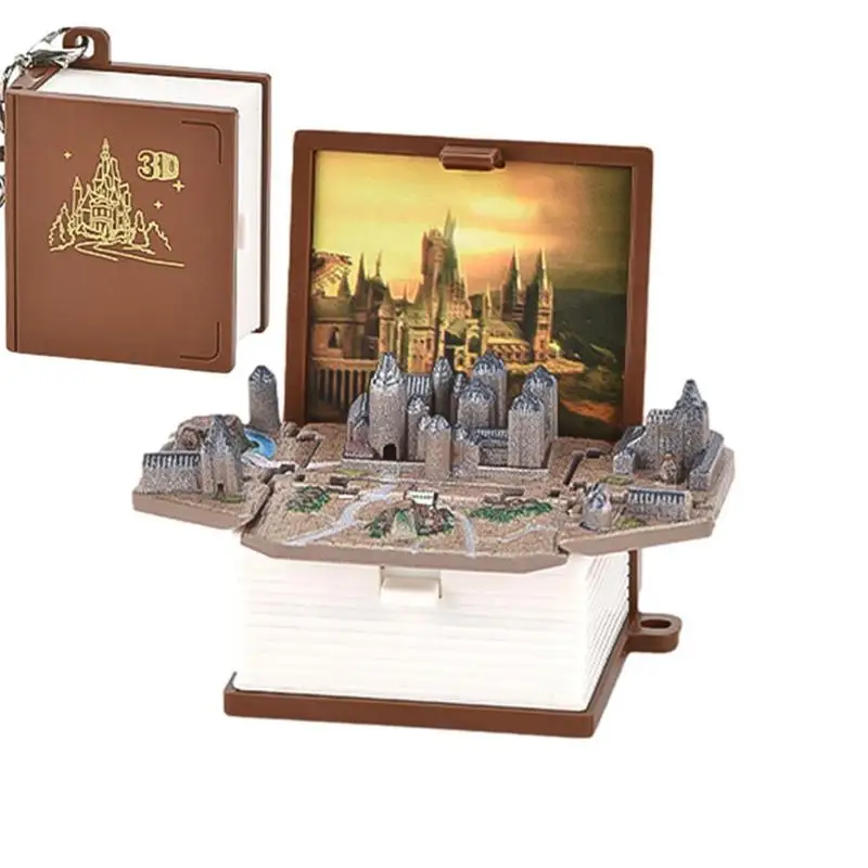 

Брелок для ключей в виде замка, креативный брелок для ключей с подвеской в виде замка, 3d-миниатюрные сенсорные игрушки с защитой от депрессии для детей и взрослых