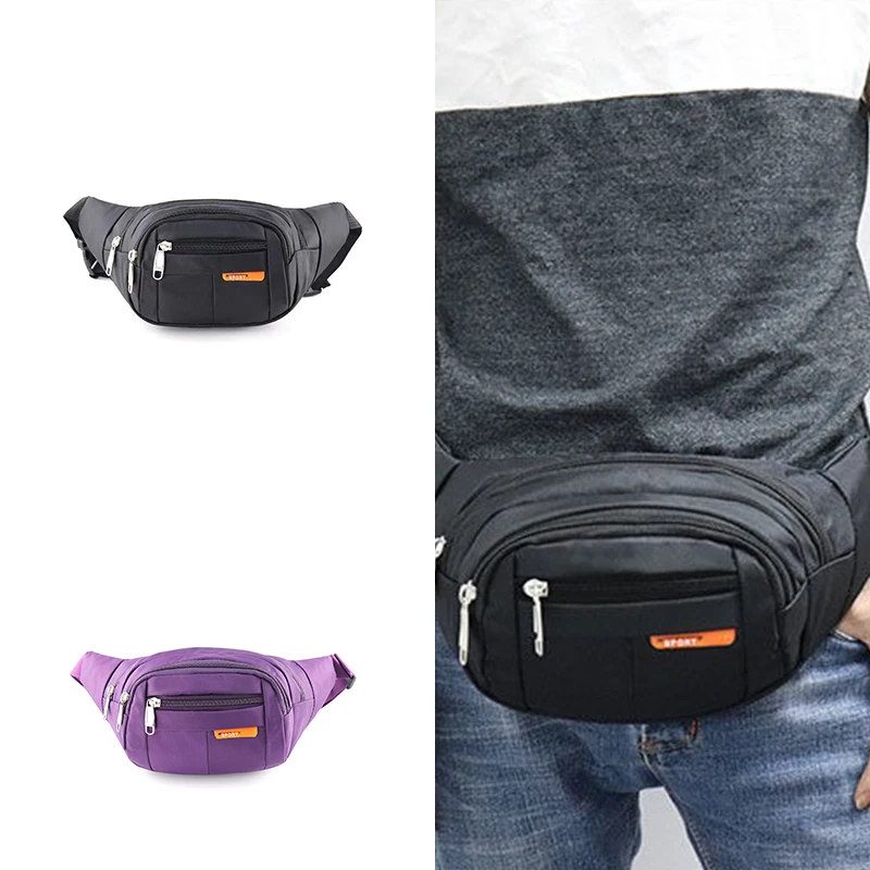 Wholeasle Fanny Pack Custom Logo Printed Men Women Nylon Passport Cover National Buckle Strap Waist Bag Sling Chest Bag