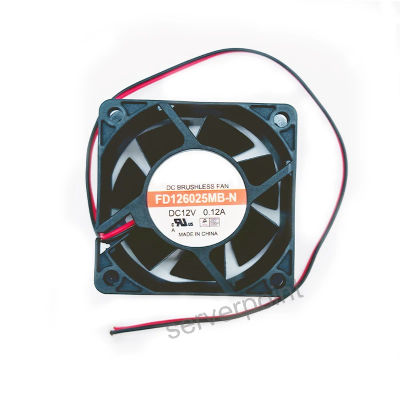 Новый кулер питания шасси FD126025MB FD126025MB-N DC 12V 0.12A 6025 2-проводной Вентилятор охлаждения сервера для Y.S.tech