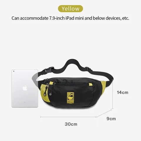 Большая сумка через плечо Fouvor, женская нейлоновая нагрудная сумка с несколькими карманами, универсальная сумка для телефона большой вместимости для занятий спортом на открытом воздухе 3003-04