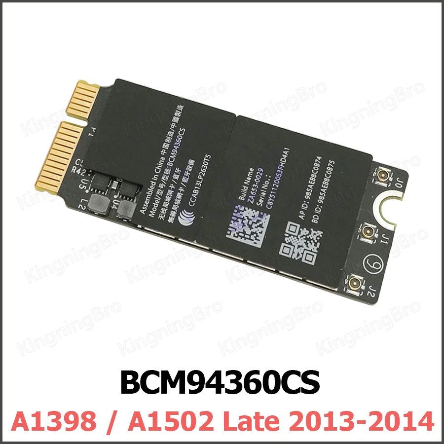 Оригинальная Bluetooth Wi-Fi карта для Macbook Pro Retina A1398 A1425 A1502 2012 2013 2014 2015 лет | Компьютеры и