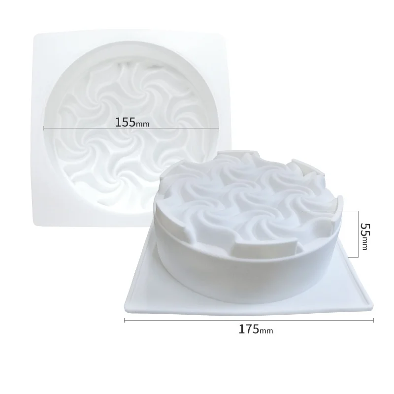 Новая силиконовая форма для торта в форме кремового цветка выпечки десертного