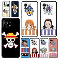 one piece luffy roronoa phone case for xiaomi poco x3 nfc m3 f3 m4 mi 12 11 ultra note 10 lite 11x 11t 10t pro 5g 9t 11i cover