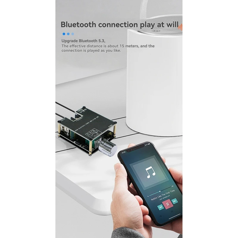 Плата усилителя Bluetooth ZK-301B с одним звуком