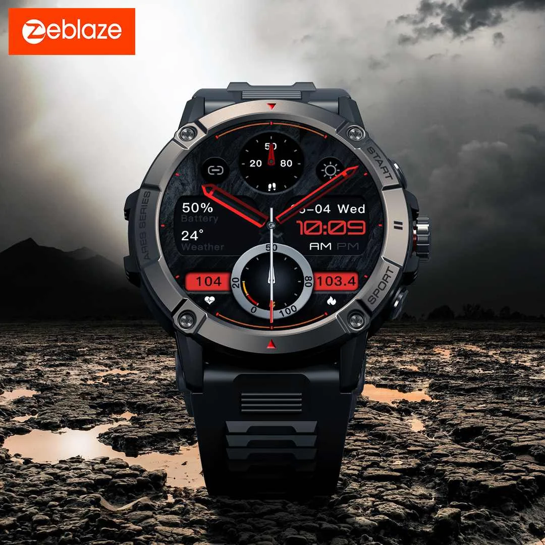 

Zeblaze Ares 3 Large 1.52 inch IPS Voice Calling 100+ Sport Modes 24H Health Monitor Blood Pressure SpO2 Heart Rate Smart Watch