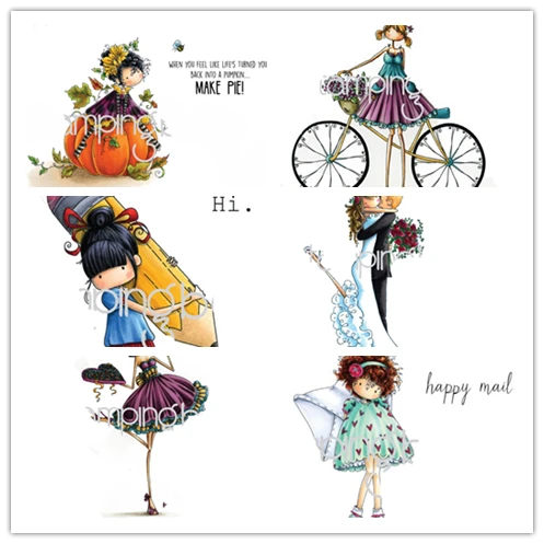 

Прозрачный силиконовый фотоальбом для скрапбукинга с милым рисунком