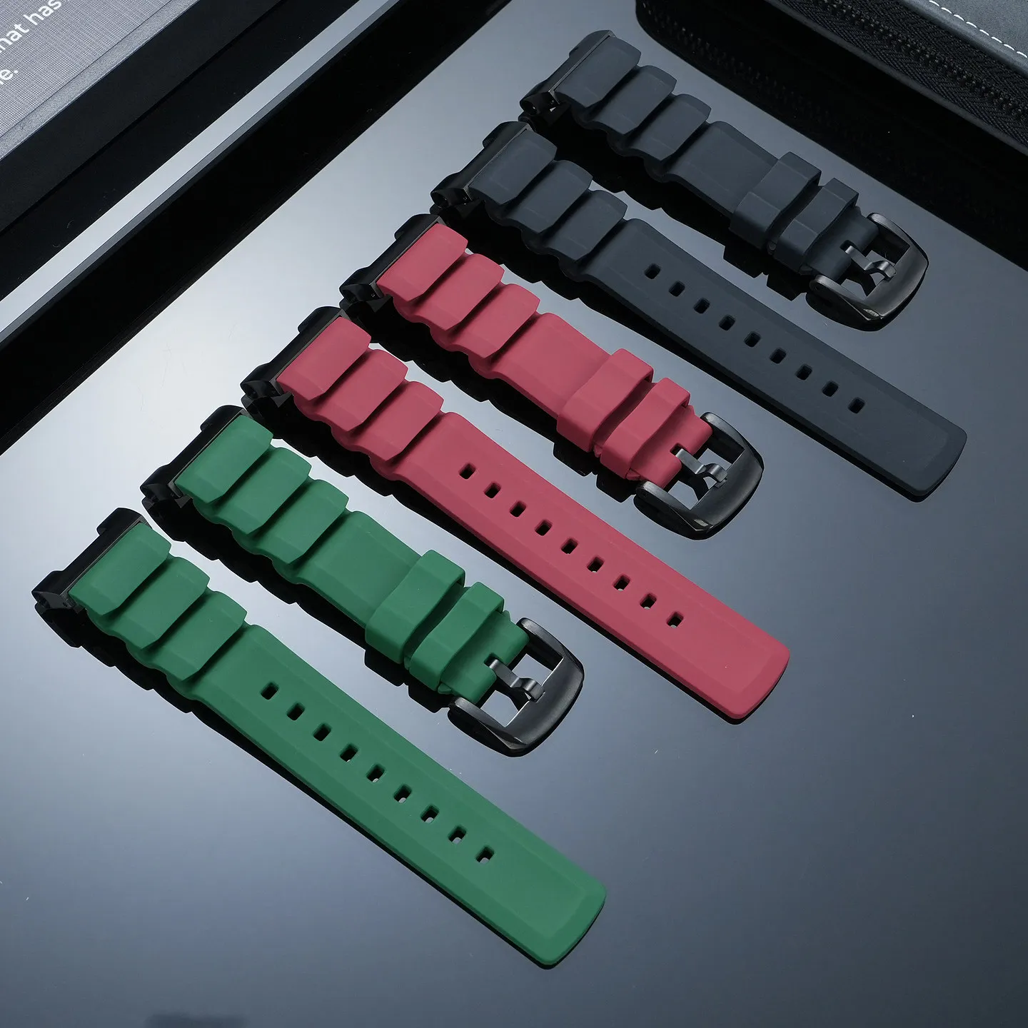 Фото Силиконовый ремешок из полимерной смолы для Casio Steel Heart GST-W300G S130 B100 Series №2