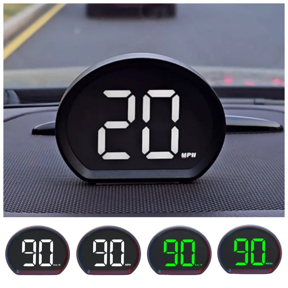 Фото KMH/MPH GPS Автомобильный цифровой спидометр Универсальная совместимость Plug&Play HUD Автомобильный проекционный дисплей Пластиковый портативный №1