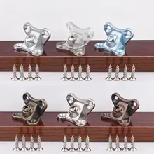 Butterfly Corner Brace Bracket Removable Right Angle Shape Support Connector with Screws Stainless Steel Fastener for Furniture