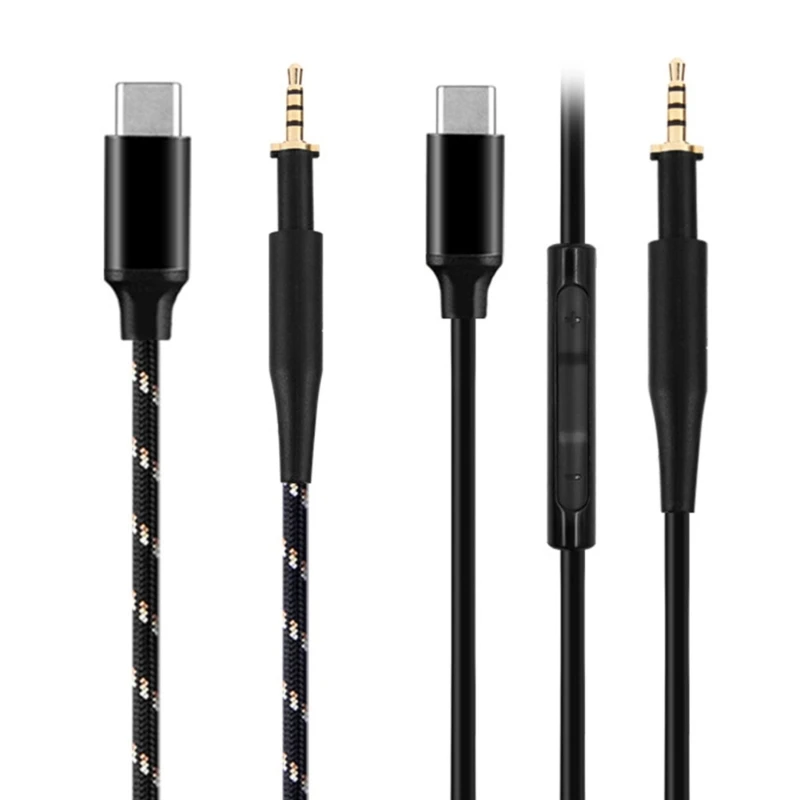 

Durable Cable Compatible for K450 K451 K452 Q460 K480 Headphones Cord Nylon/TPE Wire Improve Your Experience