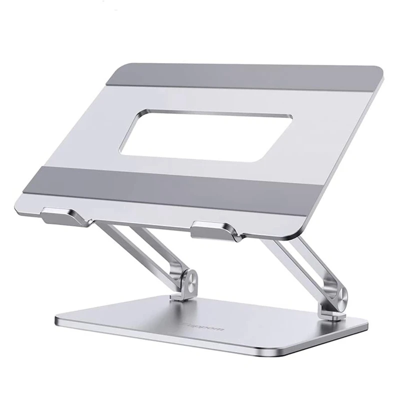 

Подставка для ноутбука из алюминиевого сплава, двухрычажная подставка, теплоотвод, двухполюсный регулируемый по высоте, портативная склад...