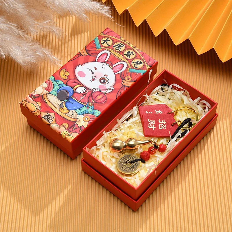 

Весенний фестиваль кролик маленькая Подарочная коробка головной убор в китайском стиле Маленькая подвеска кольцо серьги ожерелье держатель