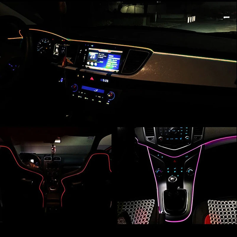 Новый стиль светлый неоновый гибкий трос EL водонепроницаемая светодиодная лента