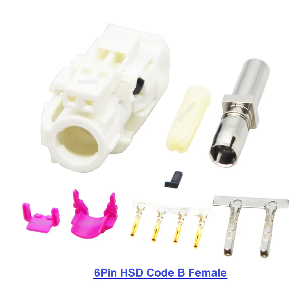HSD LVDS A/B/C/E/H/G/L/Z 4+2 6-контактный разъем модификация функции Carplay USB-разъем