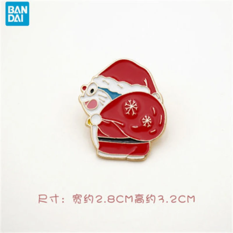 

Bandai Рождественская брошь Doraemon мужской и женский значок сумка аксессуары
