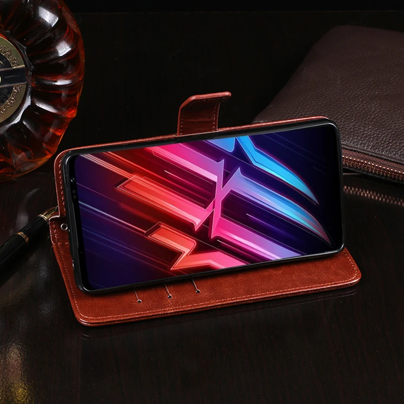 Кожаный чехол-кошелек для Vernee Mix 2 флип-чехол Магнитный защитный чехол с