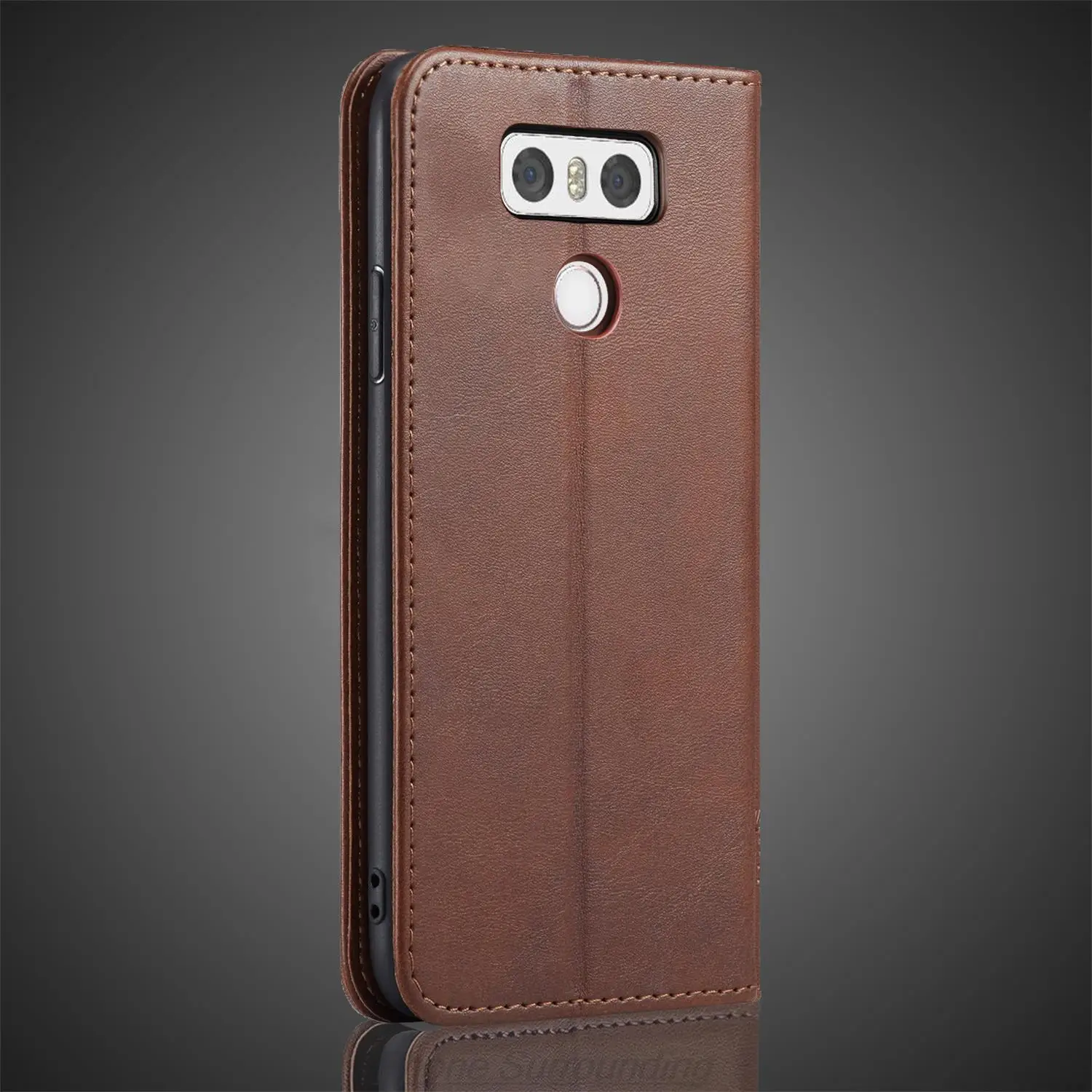 Кожаный чехол для LG G6 флип-чехол держатель карт кобура с магнитным притяжением