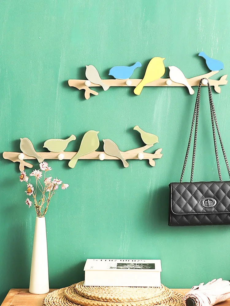 

Creative Hook Porch Bird Hook Clothes Hats Wall Decorations Personalized Wall Fitting Room Clothes Rack Key Hanger Wall Hooks