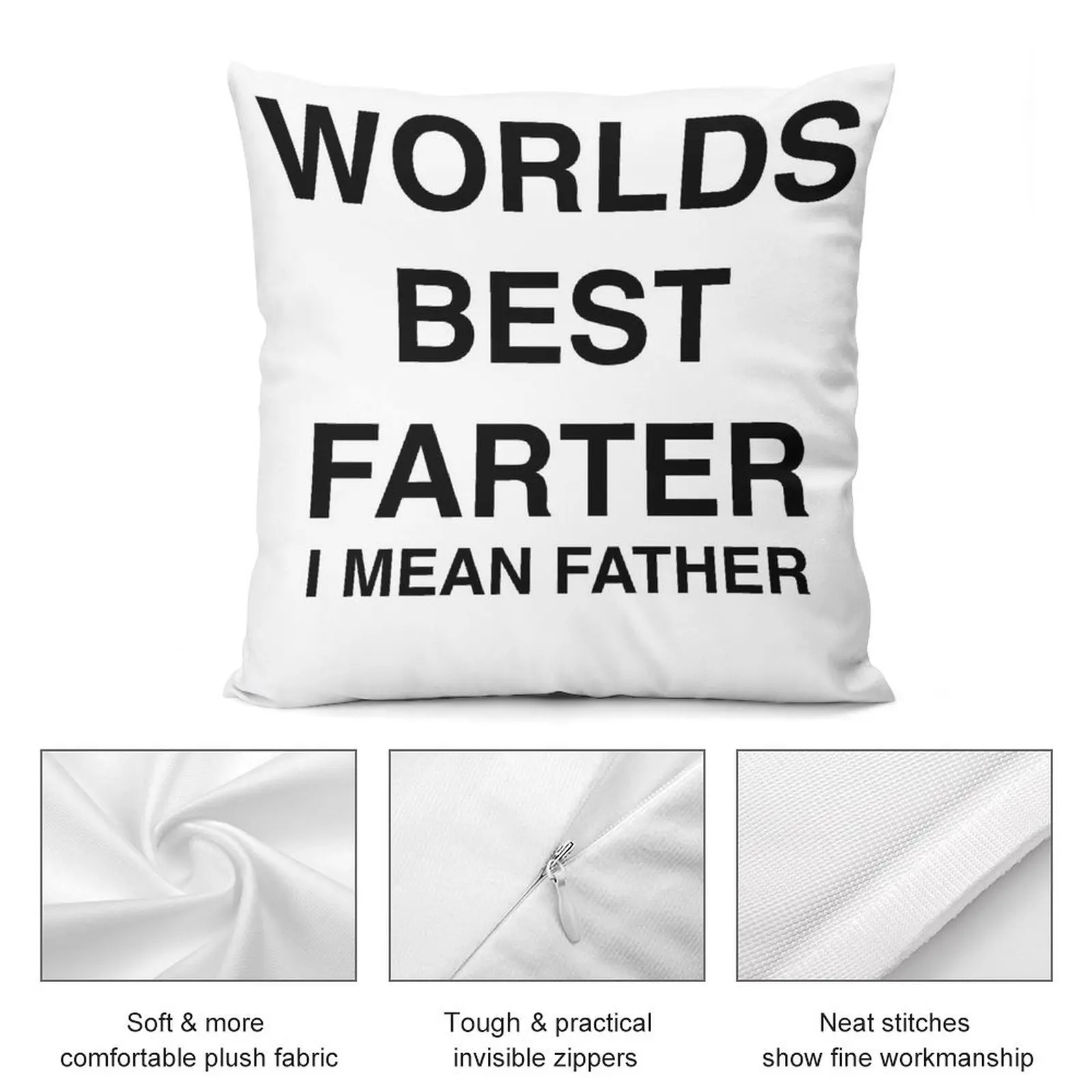Лучший в мире отец фартер папа Фарт-дизайн декоративная подушка