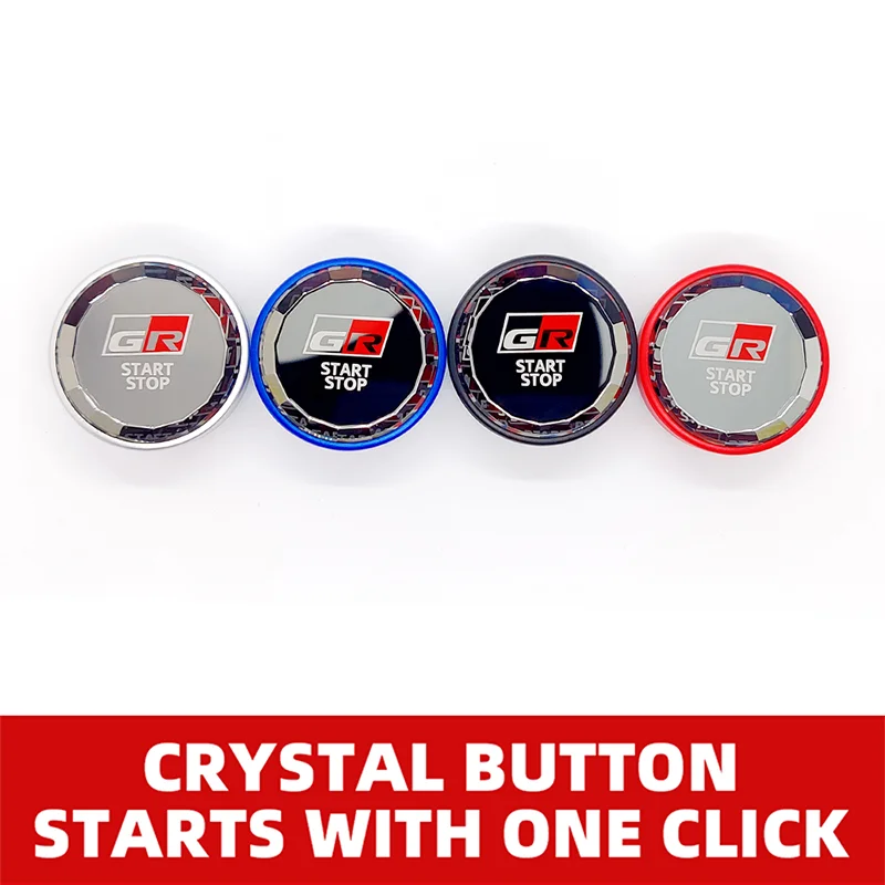 Кнопка запуска и остановки двигателя автомобиля сменная крышка Кристальный ABS
