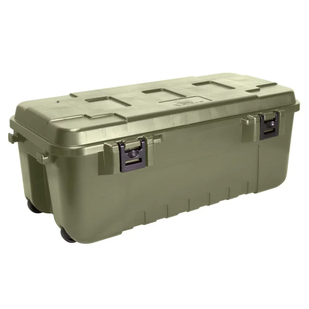 

Storage Trunk with Wheels, Large, 108-Quart Lockable Storage Box