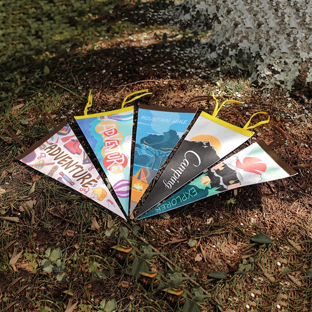 

Кемпинговый флаг-Вымпел, баннер-гирлянда, праздничный декор для вечеринки, для отдыха на природе, кемпинга, эстетическое украшение