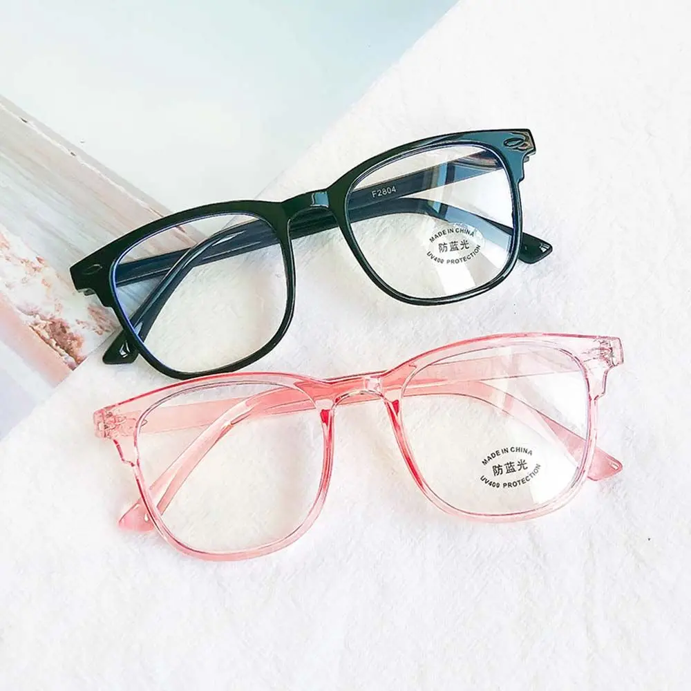 

Retro Round Glasses Frame Children's Glasses Anti-blue Light Glasses For Kids Student Eyeglasses Child Goggle Cute Pink