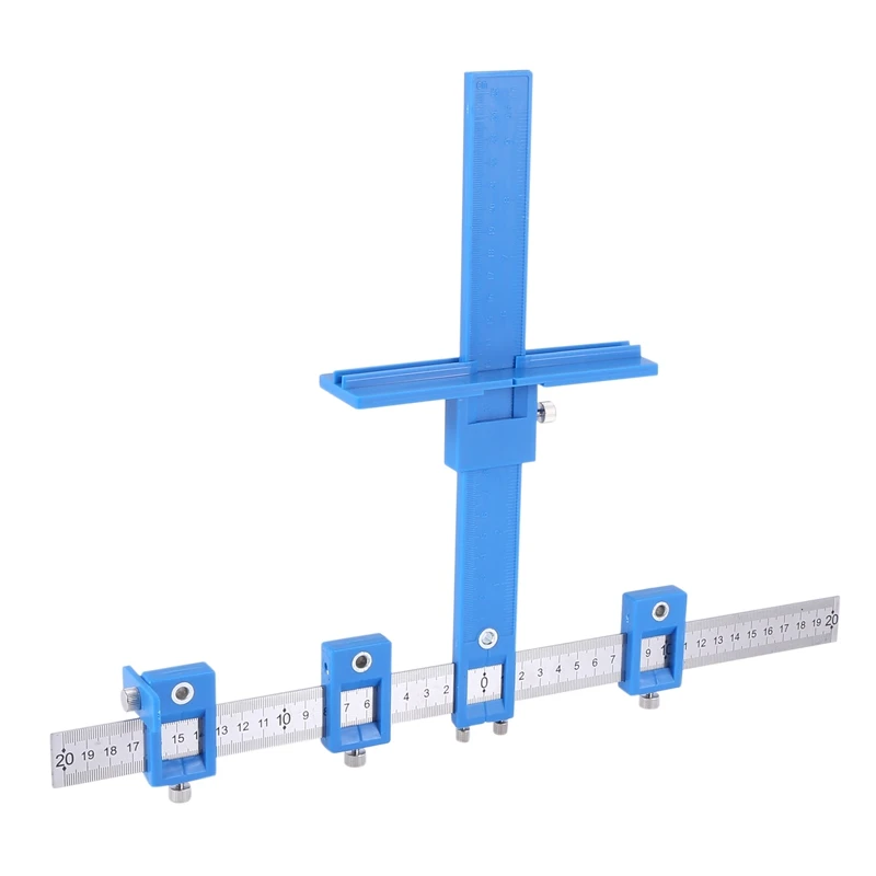 

Cabinet Hardware Fixture Tool-Adjustable Punch Positioner Drill Bit Template Guide, Wooden Drilling Pin Guide