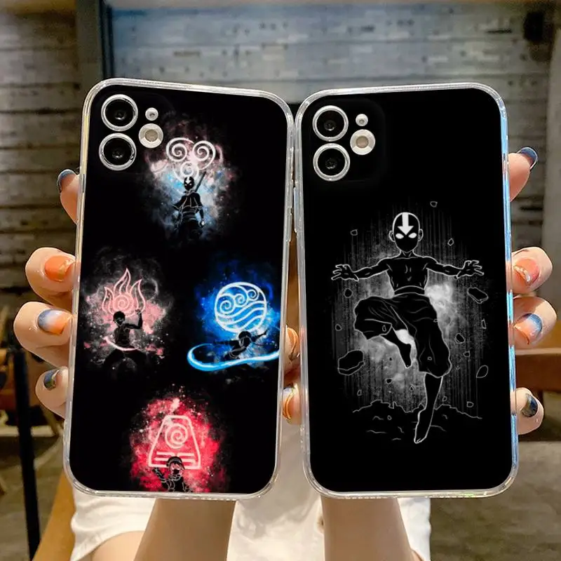

Anime avatar the last airbender singer Phone Case Transparent For iphone 13 12 11 14 Pro Max Mini X XR 13 14 max phone Covers