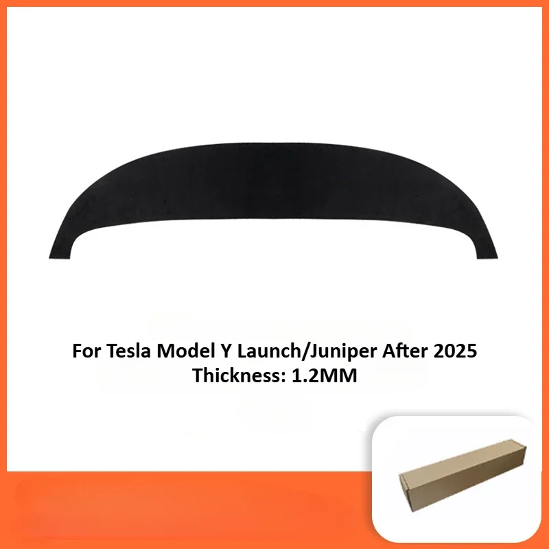 

Накладка на приборную панель для Tesla Model Y Juniper 2025 Model 3, замшевая защита от солнца, коврик для приборной панели с защитой от УФ-лучей, солнцезащитные нескользящие накладки