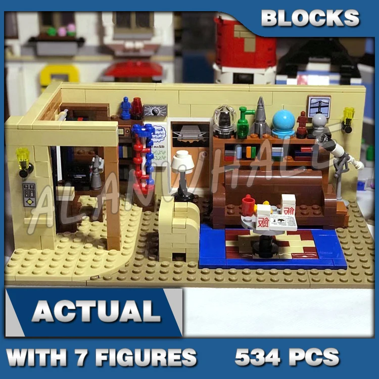 

534pcs Ideas The Big Bang Theory Popular Sitcom TV U.S. Drama Living Room 16024 Model Building Blocks Set Compatible With Bricks