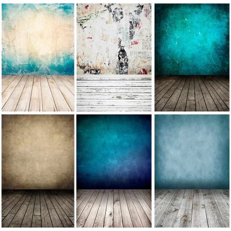 

Vinyl Vintage And Wooden Floor Photography Backdrops Portrait Photo Studio Background Props 21927 ZZFG-01