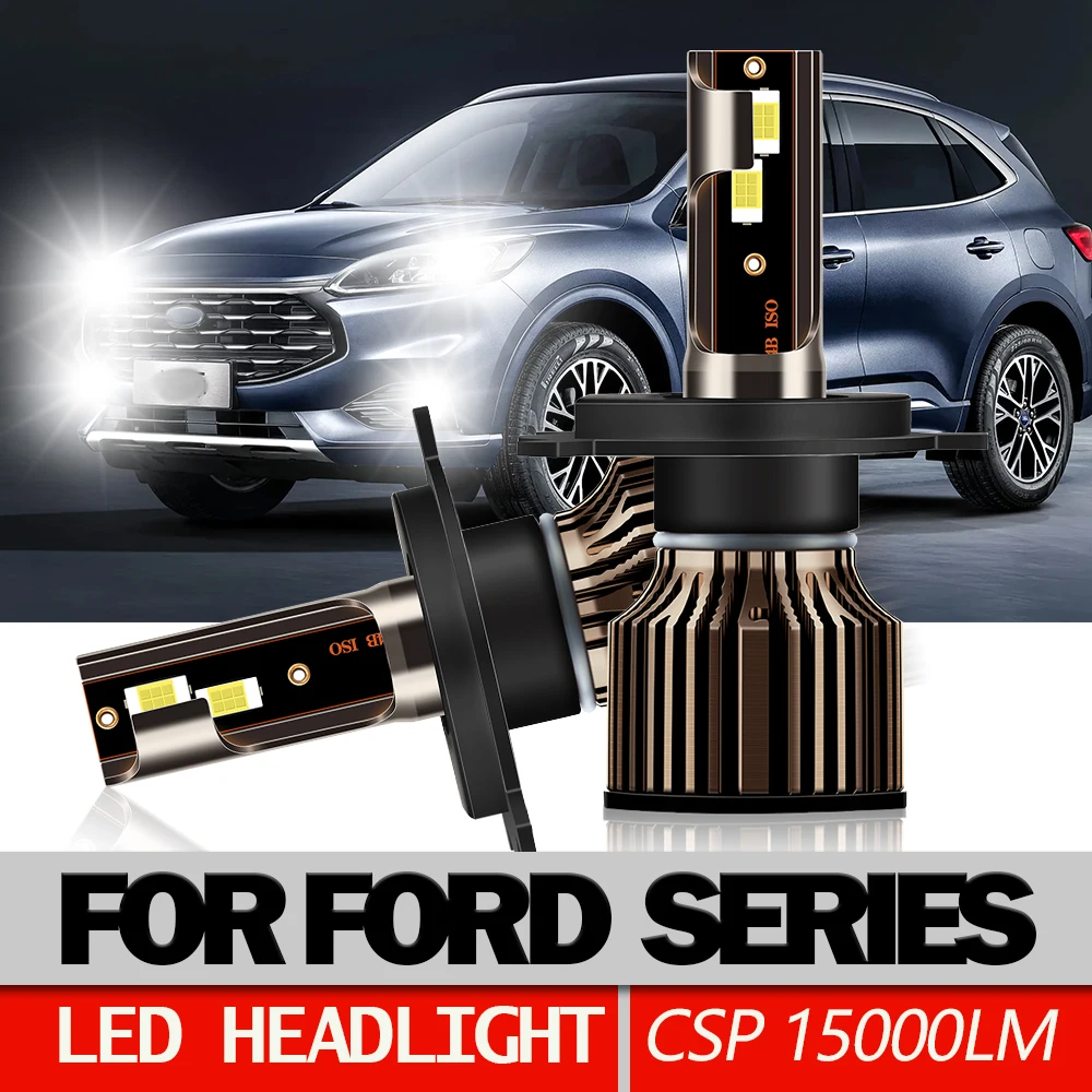 

H4 H7 LED Headlights H11 H1 H8 H9 9005 9006 Car Turbo Bulbs For Ford EcoSport Edge Escape C-Max F-150 Fusion Focus Taurus Fiesta