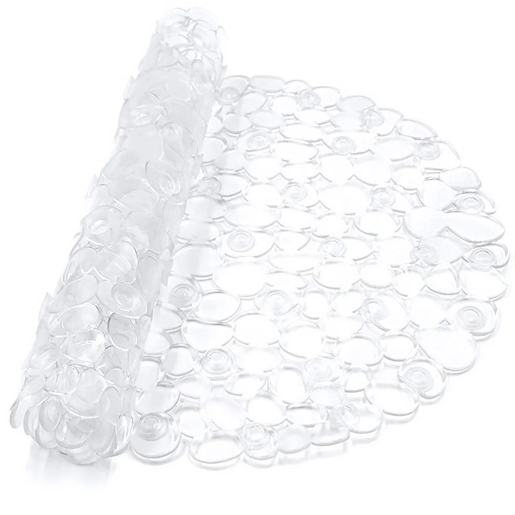 

Нескользящий напольный коврик из ПВХ для ванной комнаты, утолщенный Противоскользящий коврик для душа и ванны с присоской