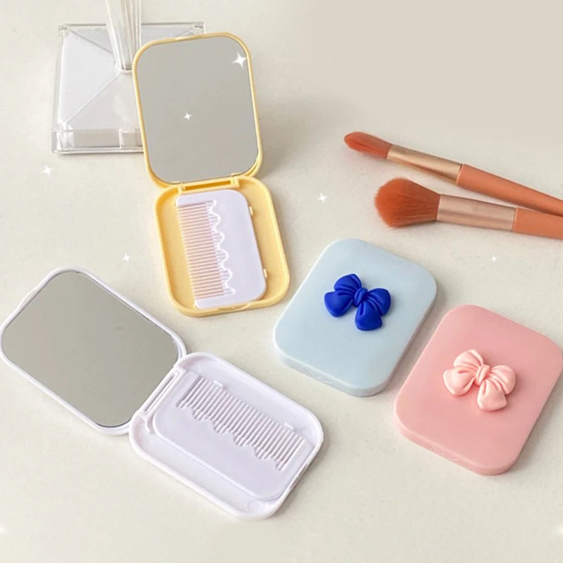 Расческа Складная антистатическая для массажа головы расческа с зеркалом