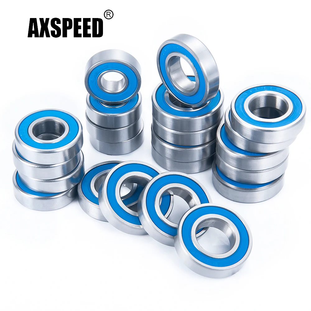

AXSPEED 22Pcs Rubber Sealed Metal Bearing Kit for for Losi DBXL-E 2.0 Desert Buggy 1/5 RC Car Model Upgrade Parts Accessories