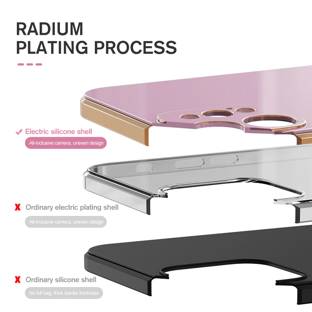 Гальванизированный Магнитный чехол с кольцом-держателем для samsung galaxy A53 A73 A33 A13 A52