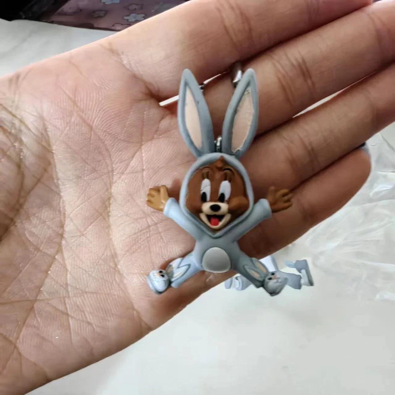 Подлинная игрушка-подвеска в виде кота и мыши из аниме версии Q Gacha