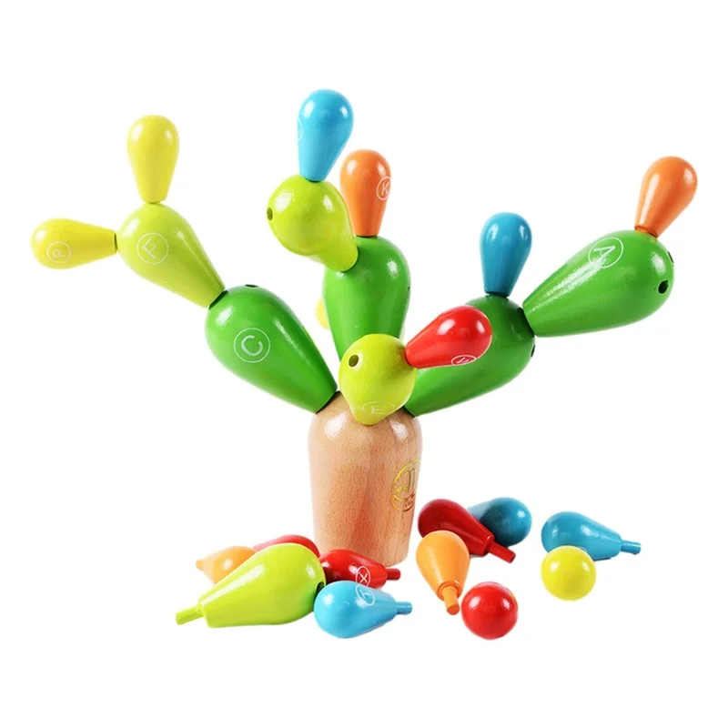 

Children Wooden Stackable Game Early Education Puzzles Learning Toys Thickened And Solid Material With Smooth Usefulness