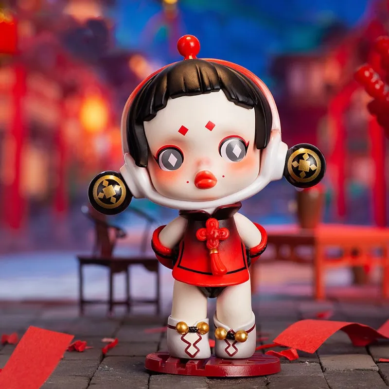 Pаспродажа Милая аниме-фигурка в подарочной коробке-сюрпризе, оригинальная популярная детская игрушка серии «Новый год Тигра», модель с подтверждение...