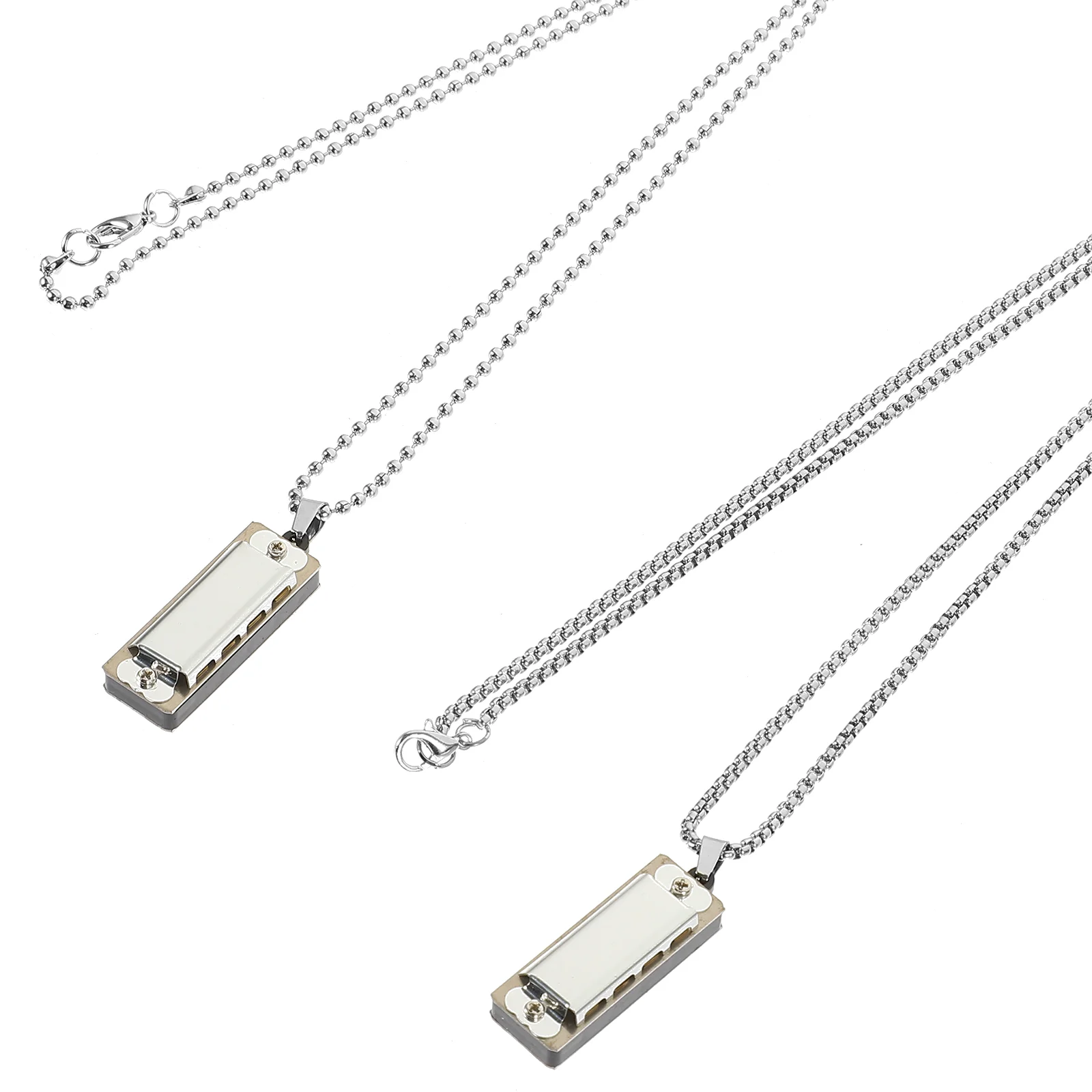 

Harmonica Necklace Children Plaything Charm Hanging Pendant Small Musical Instrument