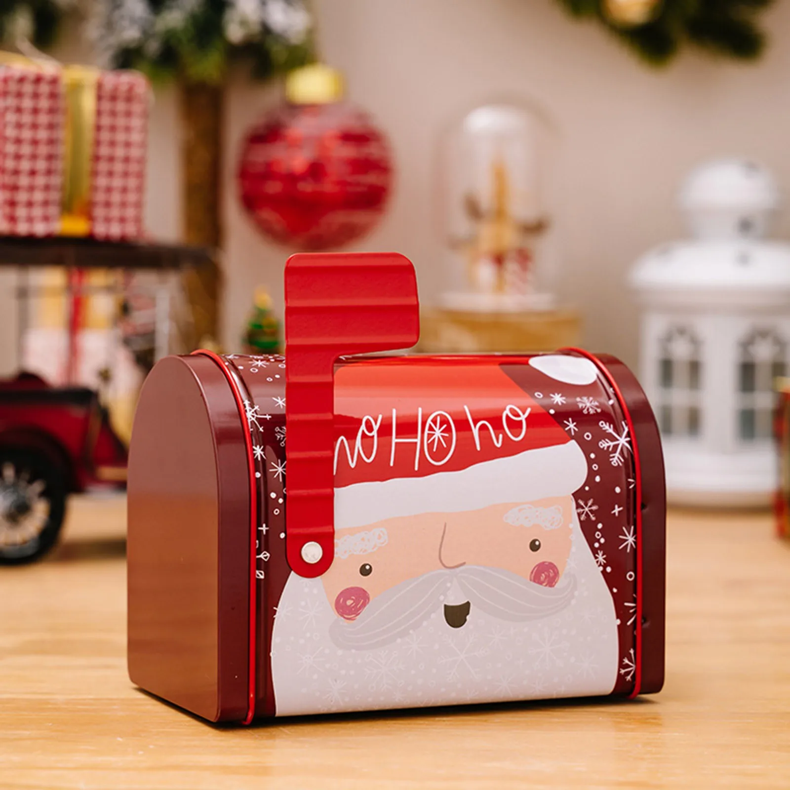 : Metal Gift Box Candy Container Gift Holder And Ornament Mini Ornament Balls