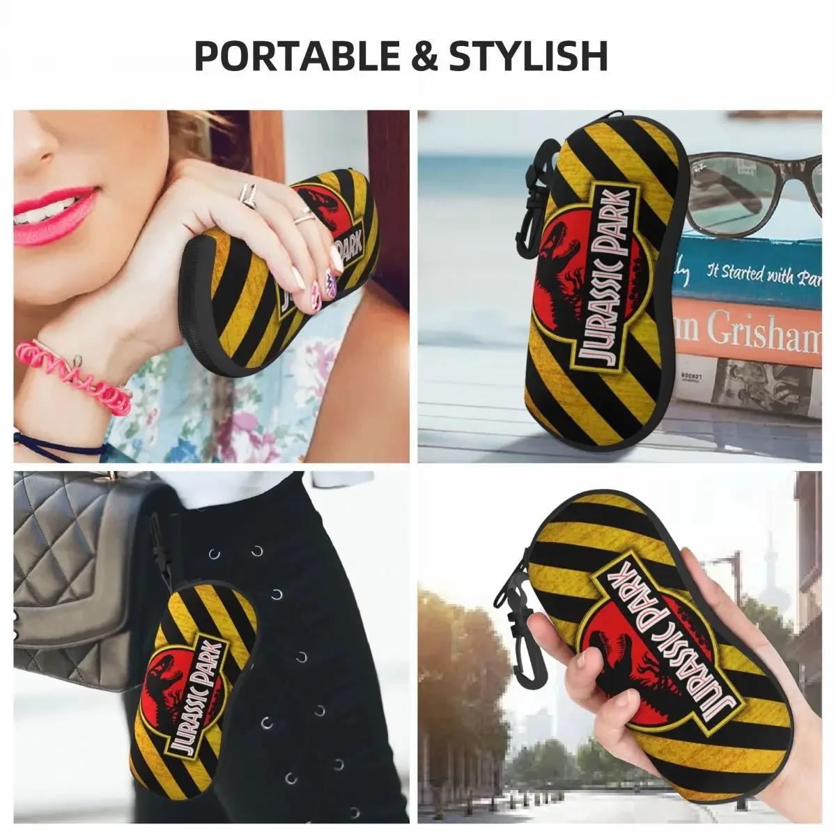 Оригинальные желтые очки с логотипом парка Юрского периода стильные Гигантские